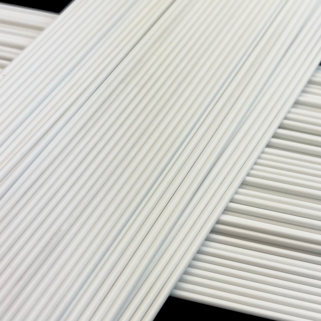 Stringers Paper TAG-033 White Out 2mm-3mm Stringers - Northstar Glassworks